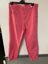 Risen - High-waist Cropped Jeans