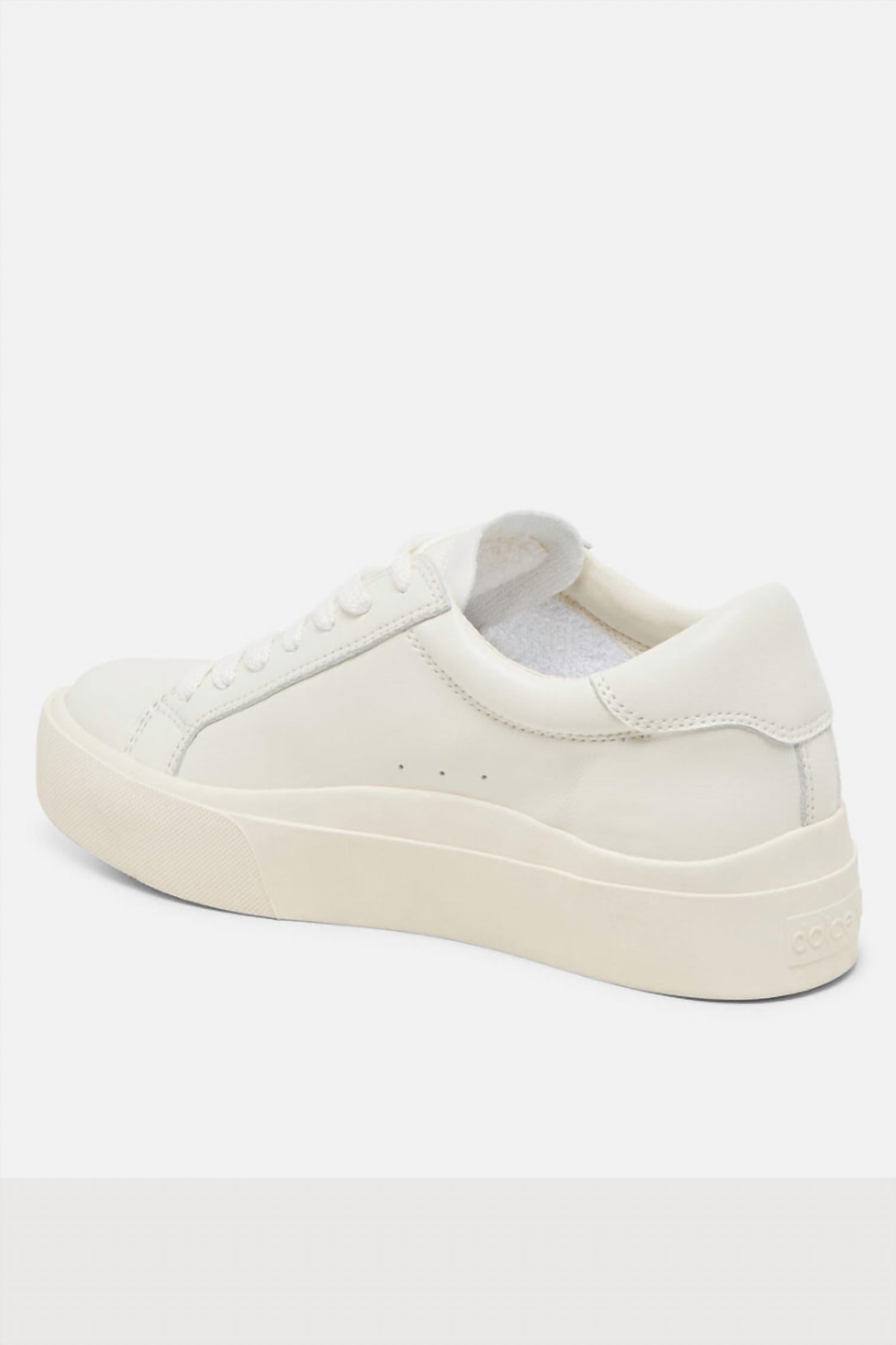 Dolce Vita Women's Zayn 360 Sneakers in white leather - women's sneaker - view 4