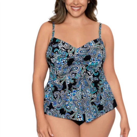 Penbrooke - Paisley Knot Flyaway Tankini Top