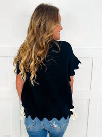 Bibi - Can Not Bear It Short Sleeve Sweater
