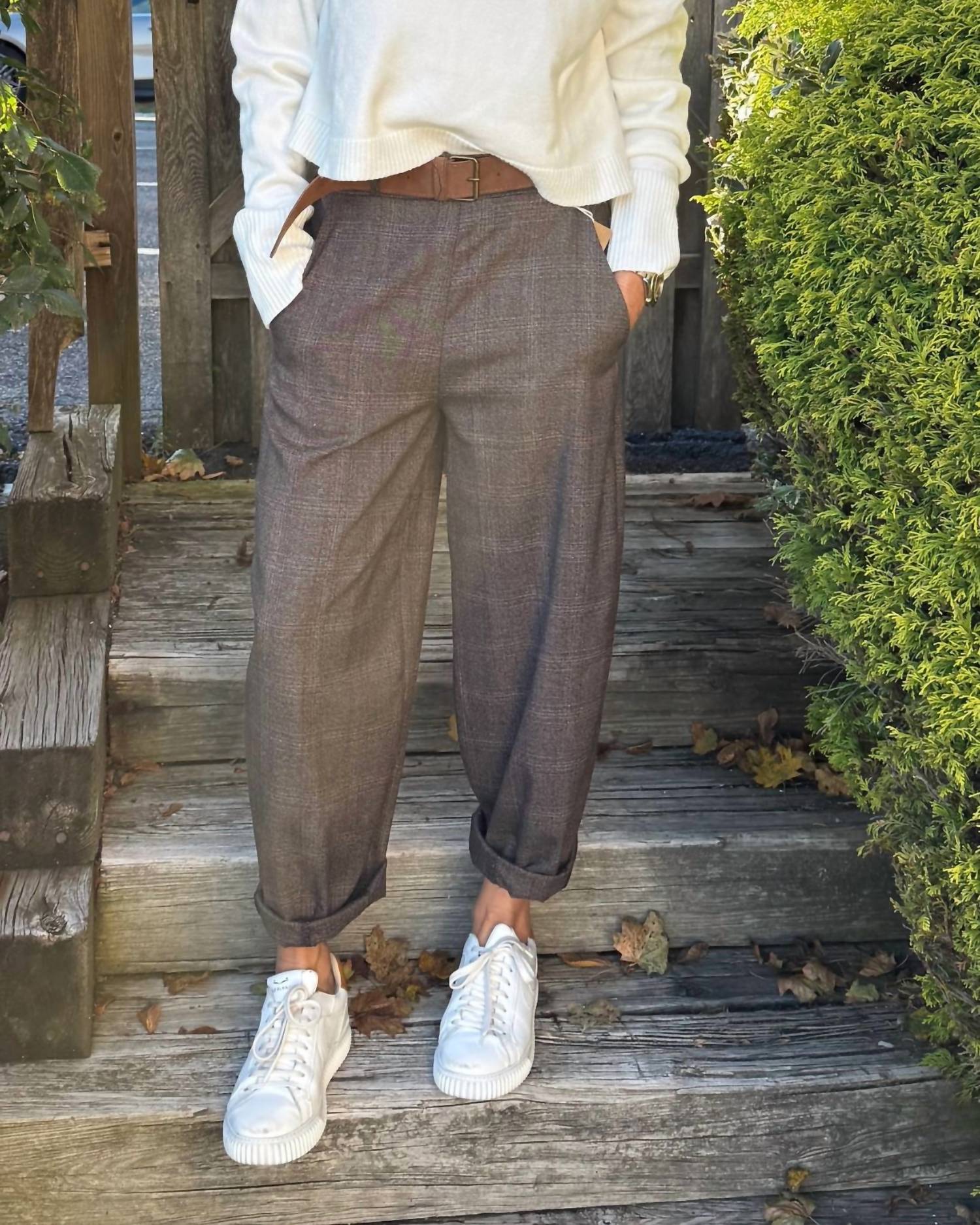 Brand Bazar - Caro Plaid Pull On Pant
