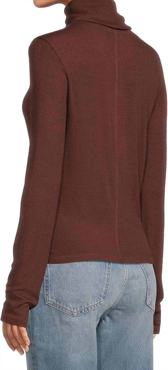 Michael Stars - Martha Turtleneck Ruched Sides Sweater
