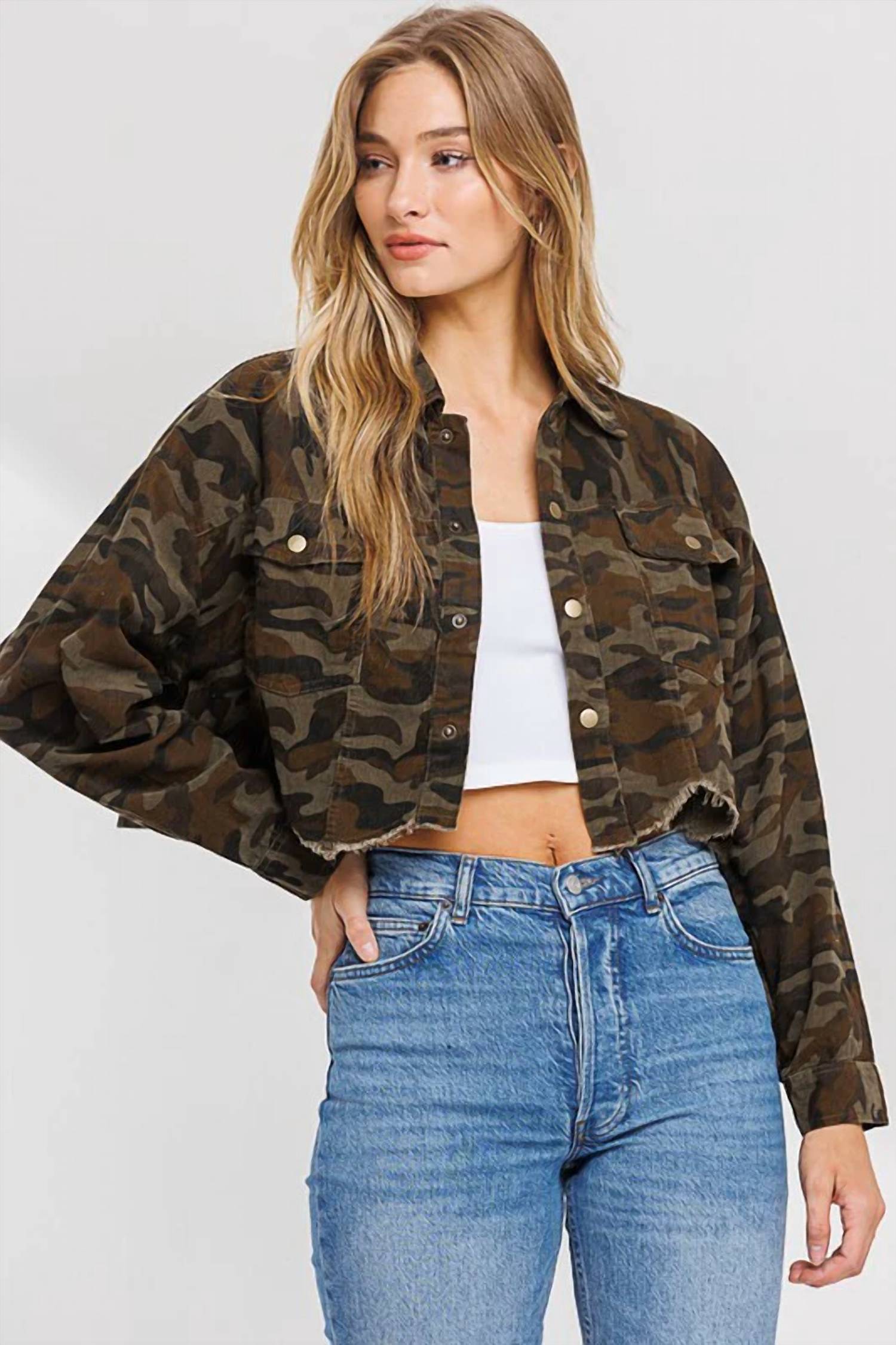 Better Be - Corduroy Crop Jacket