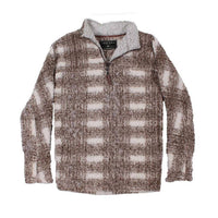 True Grit - Men's Big Plaid 1/4 Zip Pullover