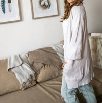 Ontwelfth - Open front poet sleeve cardigan