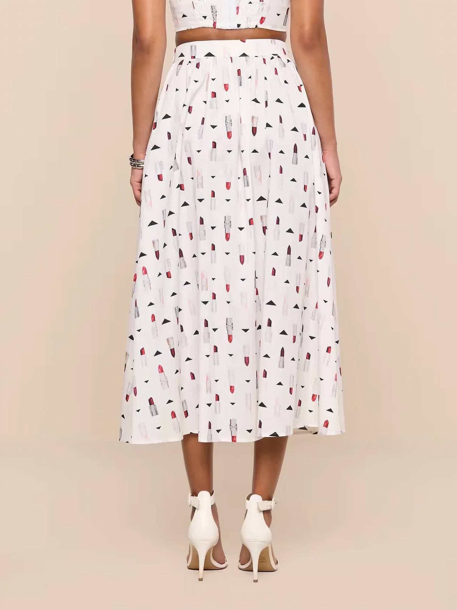 L'Agence - Women's Seina Poplin Midi Skirt