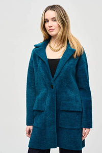 Joseph Ribkoff - Florry Feather Yarn Sweater Coat