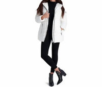 STEVE MADDEN Glacier Shield Winter Puffer Coat in white - women's jacket