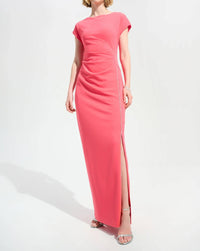 Joseph Ribkoff - Scuba Crepe Sheath Maxi Dress