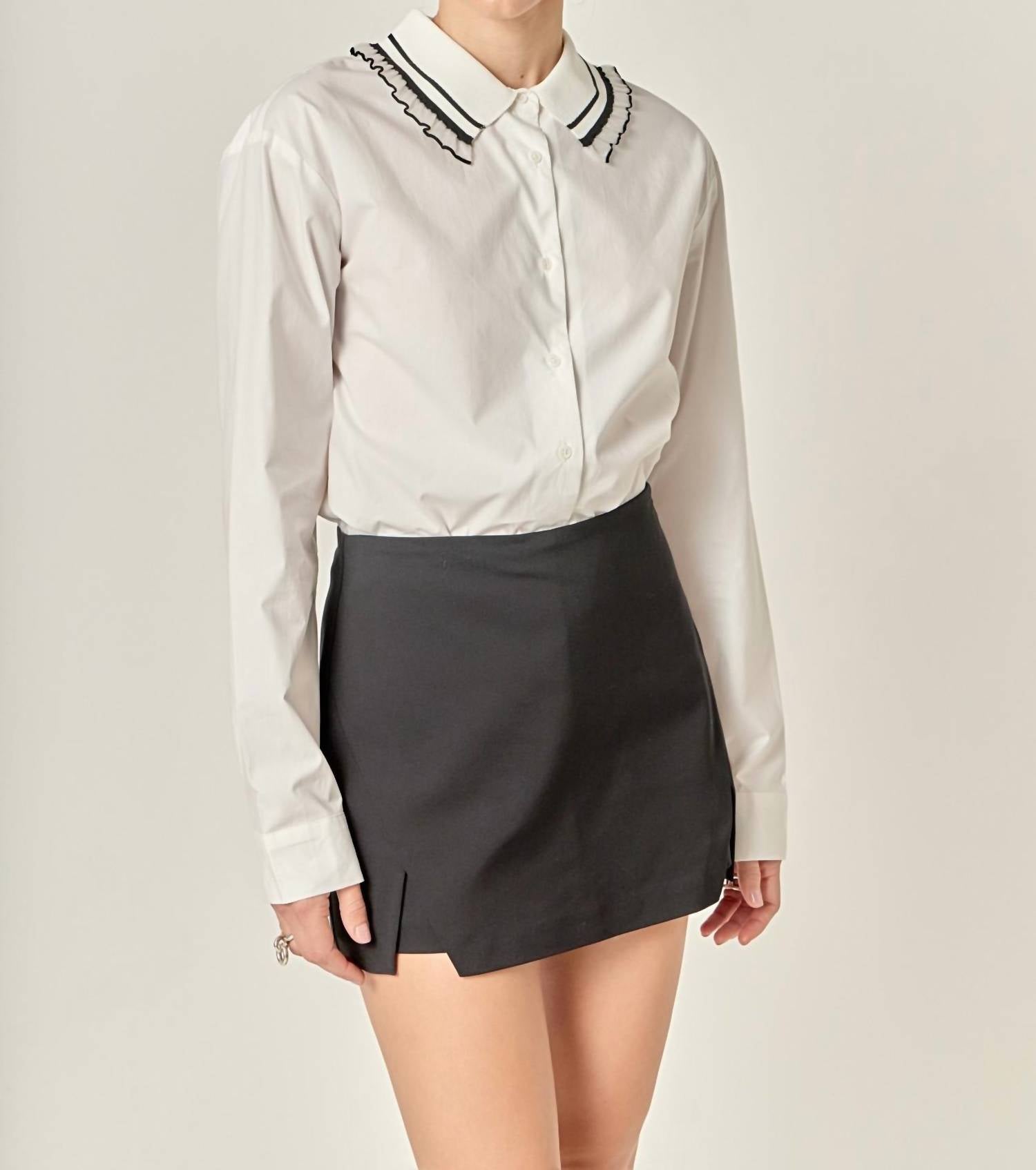 English Factory - Margery Collar Pointed Shirt