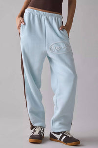BOYS LIE LASSO'D UP KIMMY PANT in light blue - women's pants - detail view