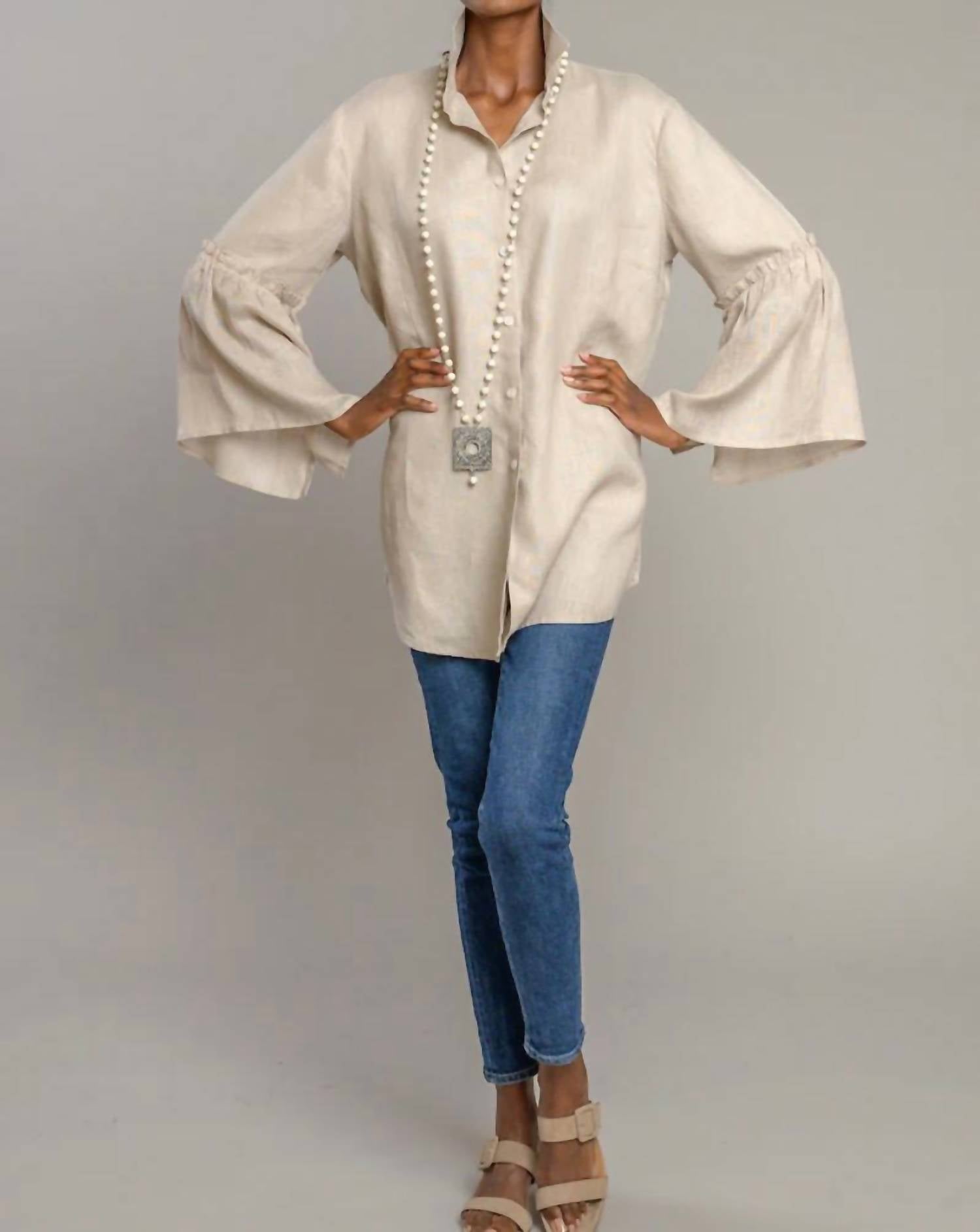 Arte Italica - Kendall Ruffle Sleeve Blouse