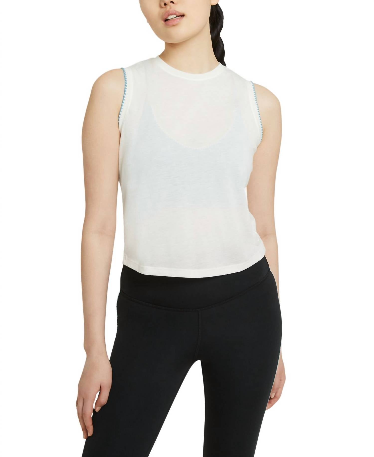 Nike - Crochet-Trimmed Yoga Tank Top