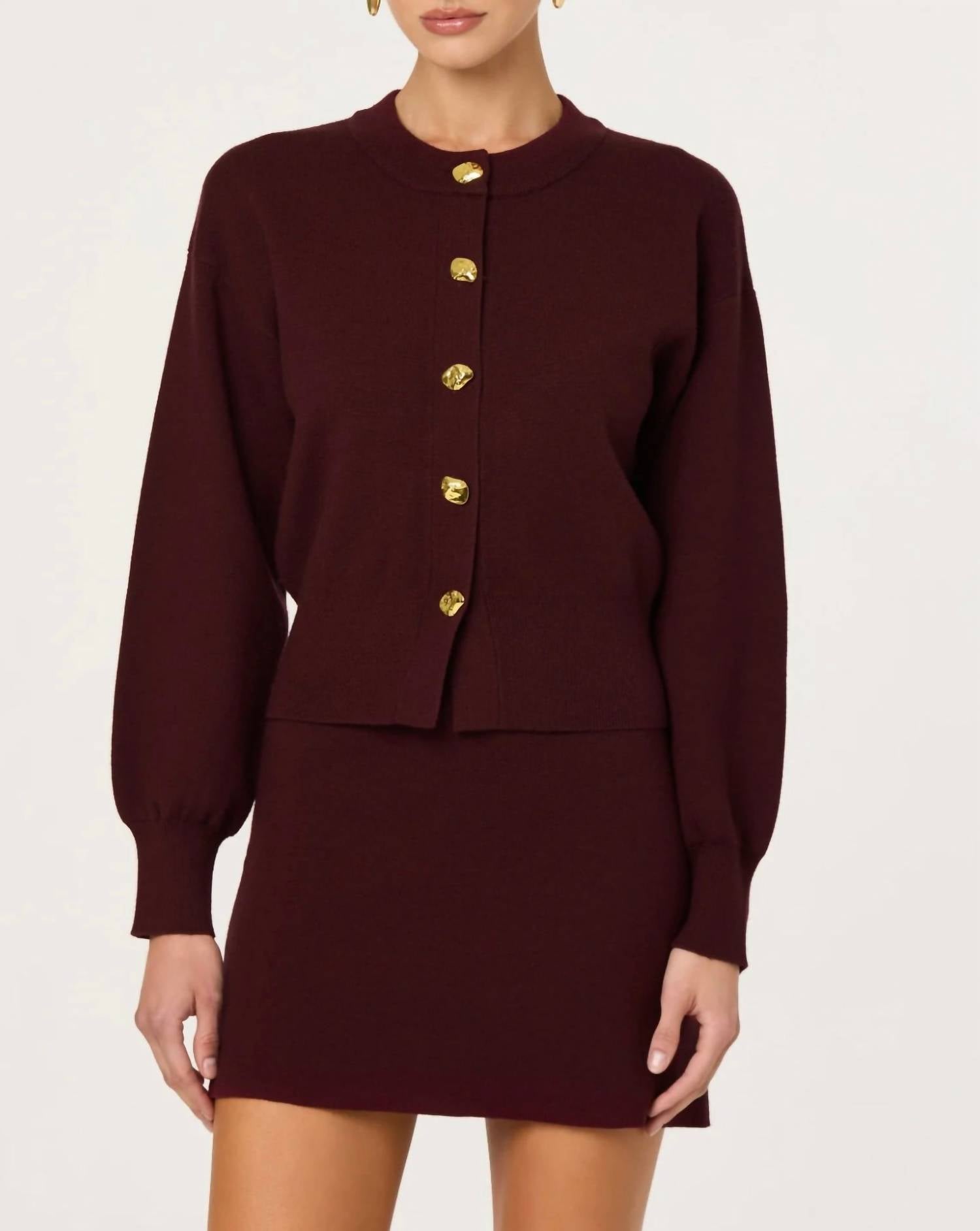 Astr - Eryn Crewneck Cardigan