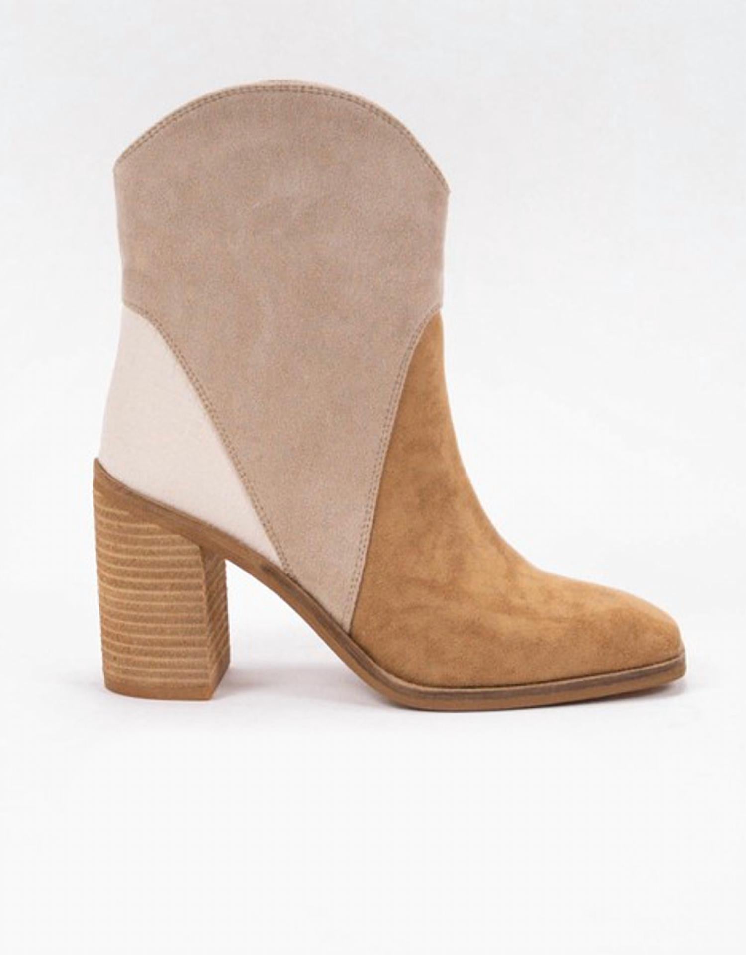 Ccocci - Women's Kendall Tri-tone Heeled Bootie