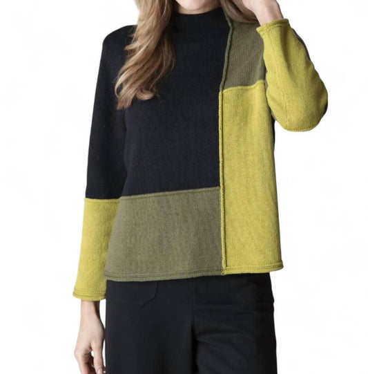 Habitat - YIN YANG COLORBLOCK FUNNEL NECK SWEATER