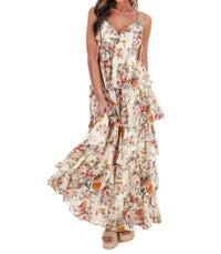 In February - Call For Romance Floral Maxi Dress