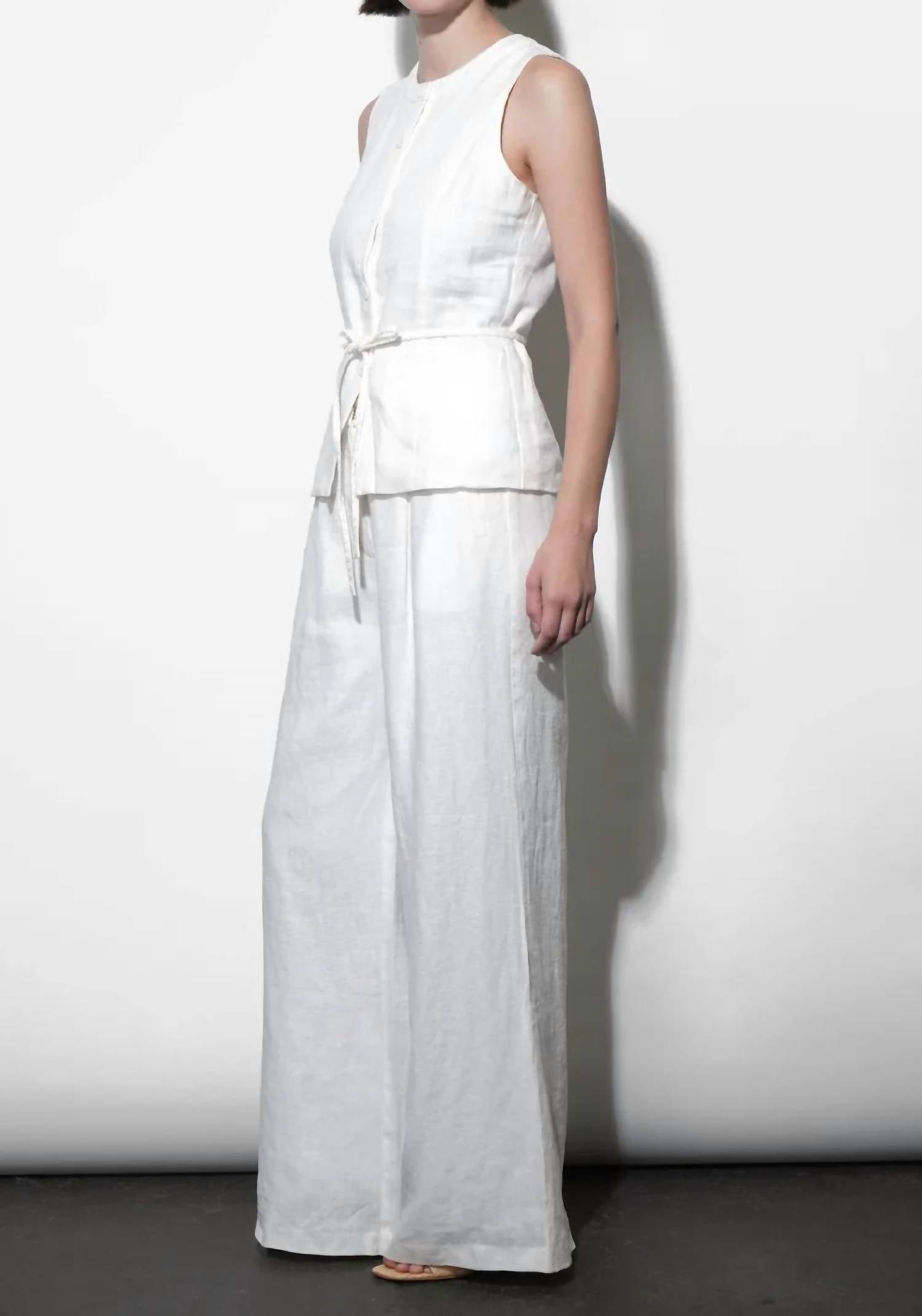 Greylin - Savannah Wide Leg Linen Pants