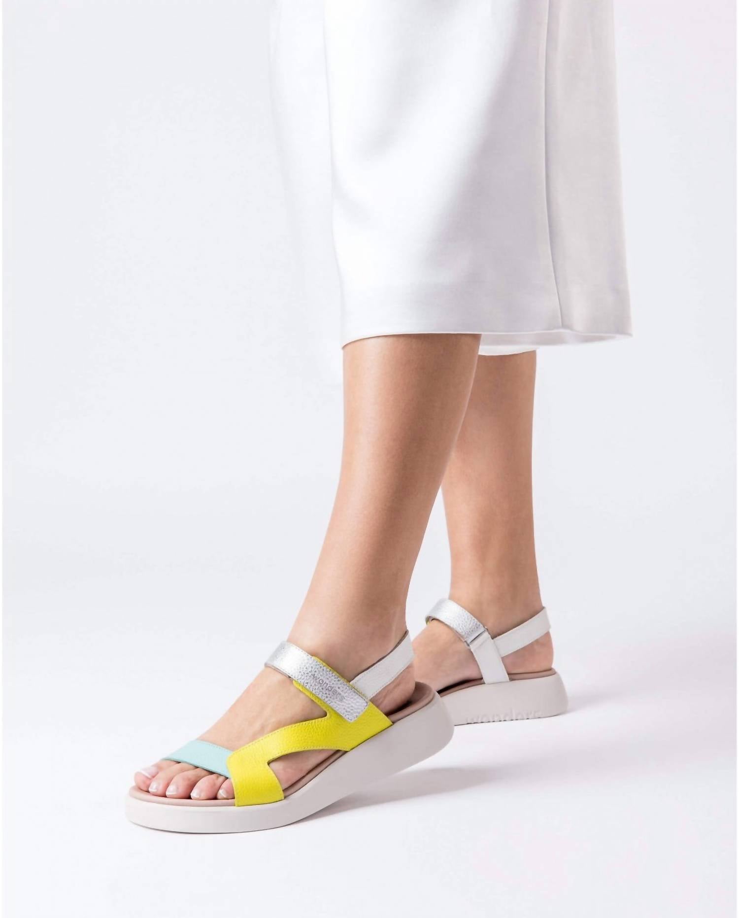 Seven Wonders - Women's Open Toe Low Wedge Sandal