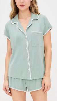 Eberjey - Frida Tencel Modal Shortie Short Pajama Set