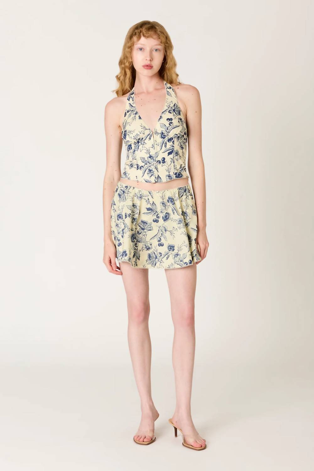 Nia - Rae Floral Halter Top