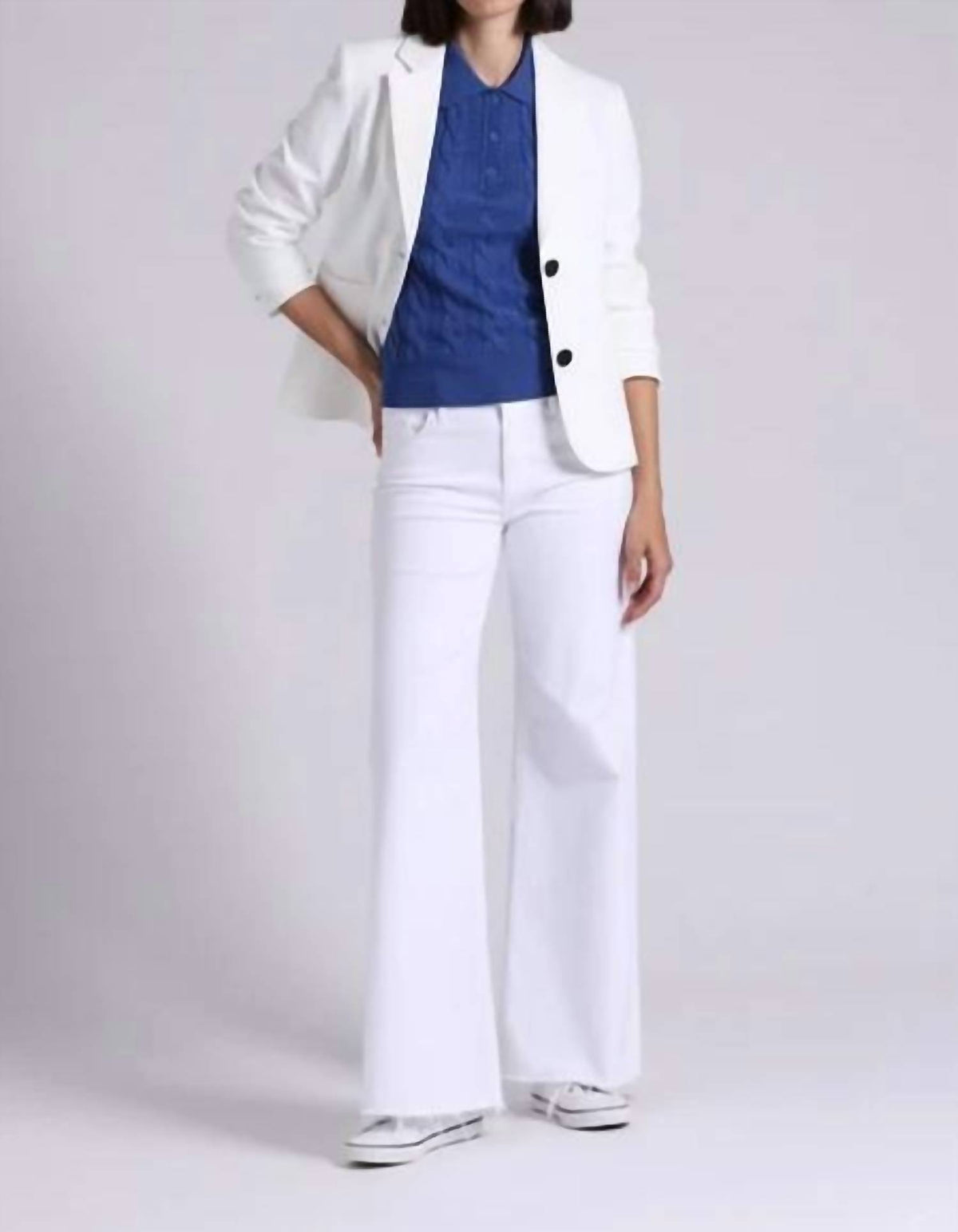 Minnie Rose - Viscose Blend Shrunken Blazer