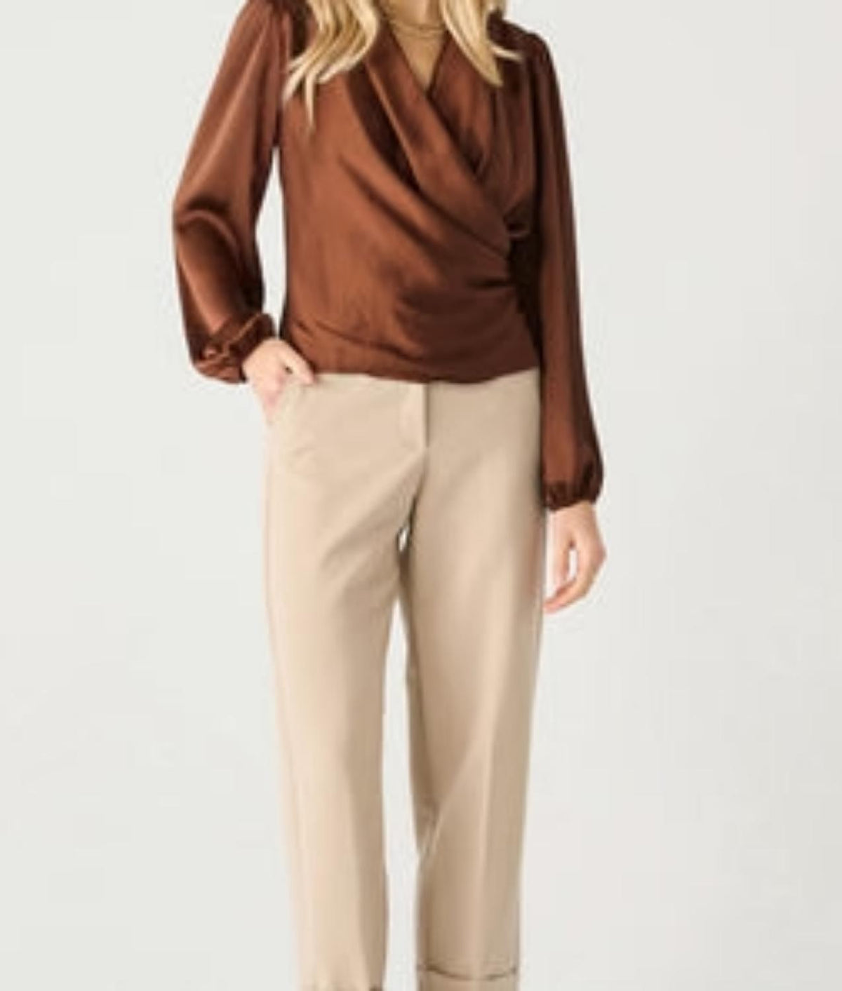 Dex - Soft Wrap Blouse