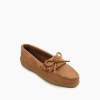 MINNETONKA Women's Moosehide Kilty Loafers in natural - women's flats