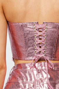 Sofie The Label - Gaia Leather Corset Top
