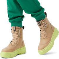 SOREL Women's Caribou x lace wp Boot in canoe tippet - women's shoe - detail view