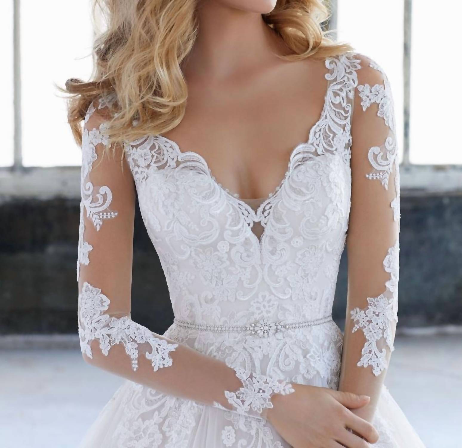 Morilee - Katherine Appliques And Alencon Lace Gown