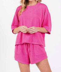 Sewn And Seen - Scarlett Ribbed Short Set