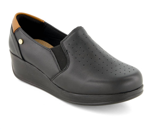 Andrea - Women's Leather Platform Loafers