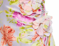 cinq a sept Midnight Tulips Denali Dress in pale lavender multi - women's dress - view 4