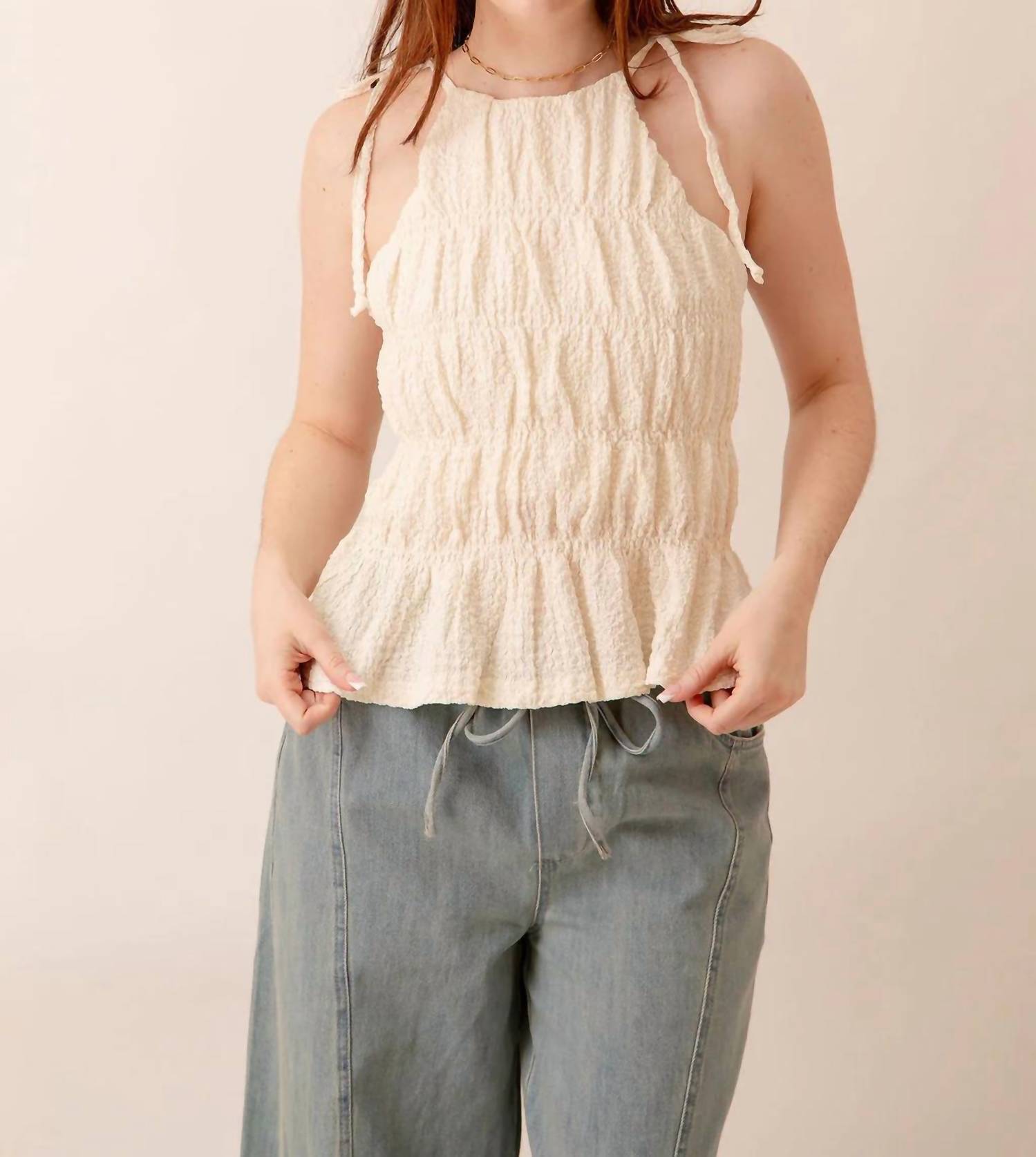 By Together - Lila Tie Top