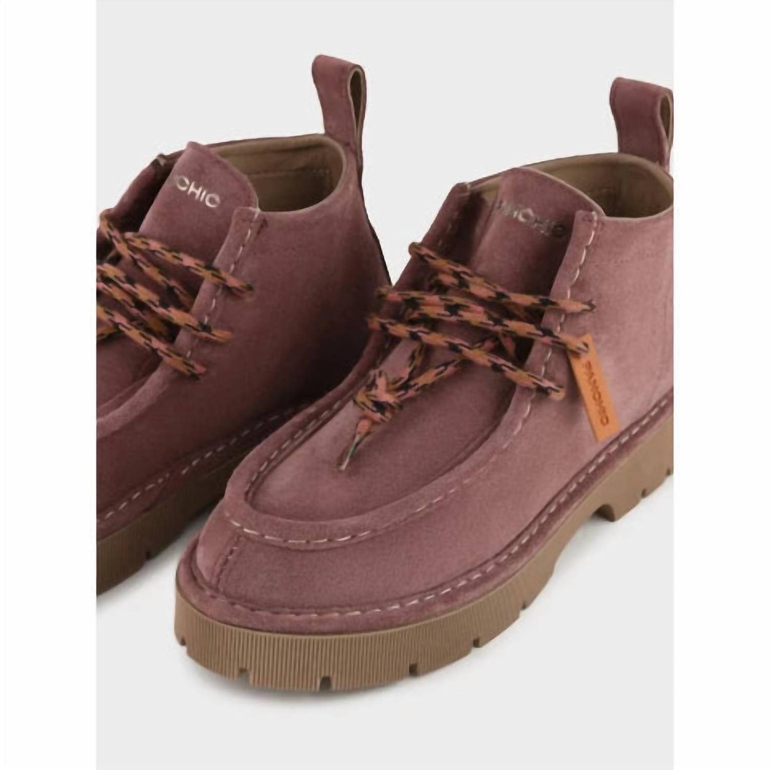 Panchic - Women's Desert Suede Shoe Boot