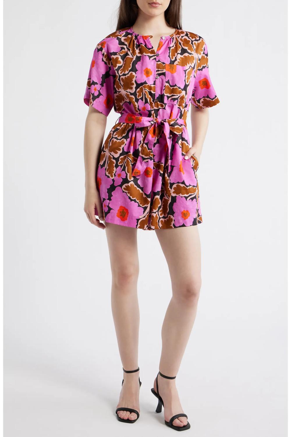 Frnch - Salvinia Floral Cotton Blend Romper
