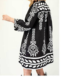 Gigio - Aztec Fringe Mini Dress