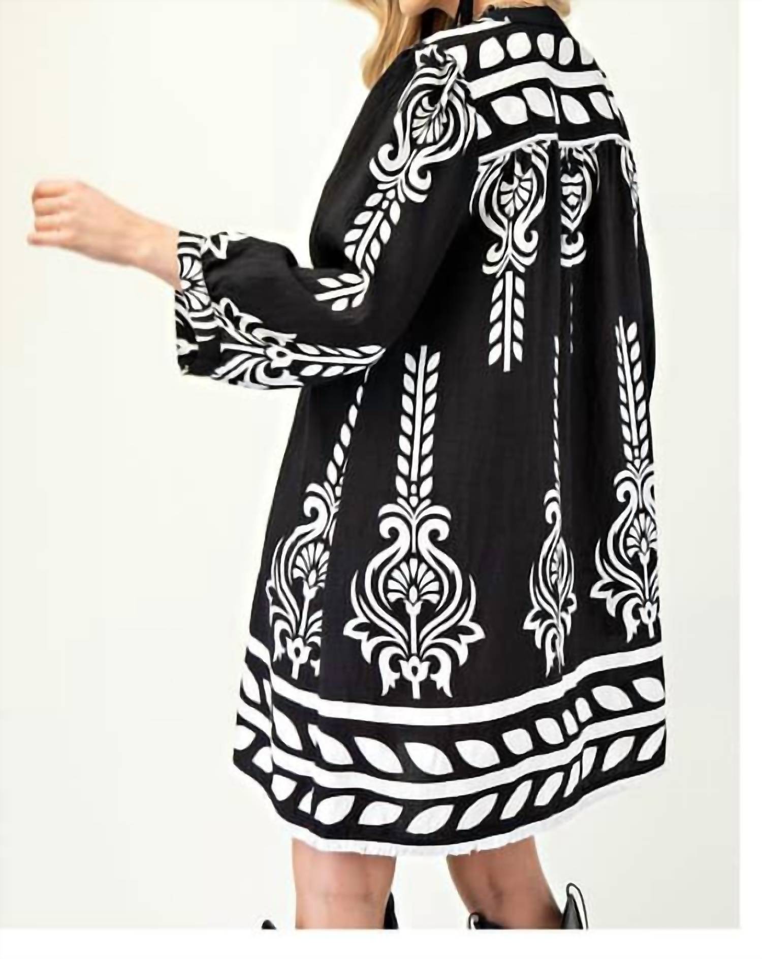 Gigio - Aztec Fringe Mini Dress