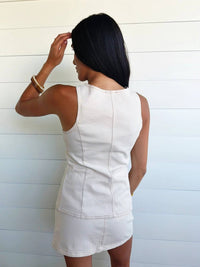 Blu Pepper - Women's Mid Rise Denim Skirt