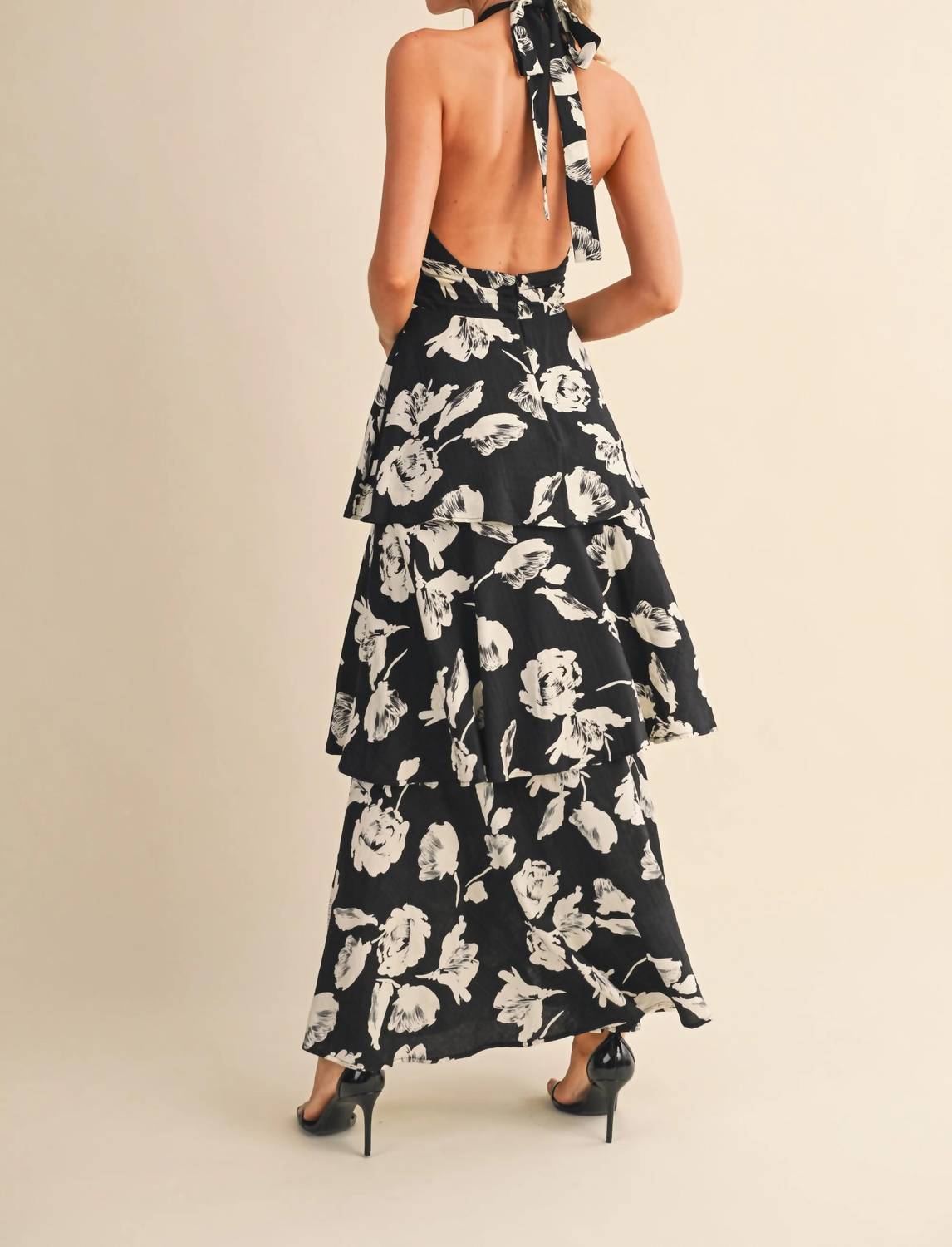 Klesis - Carrie Halter Neck Maxi Dress
