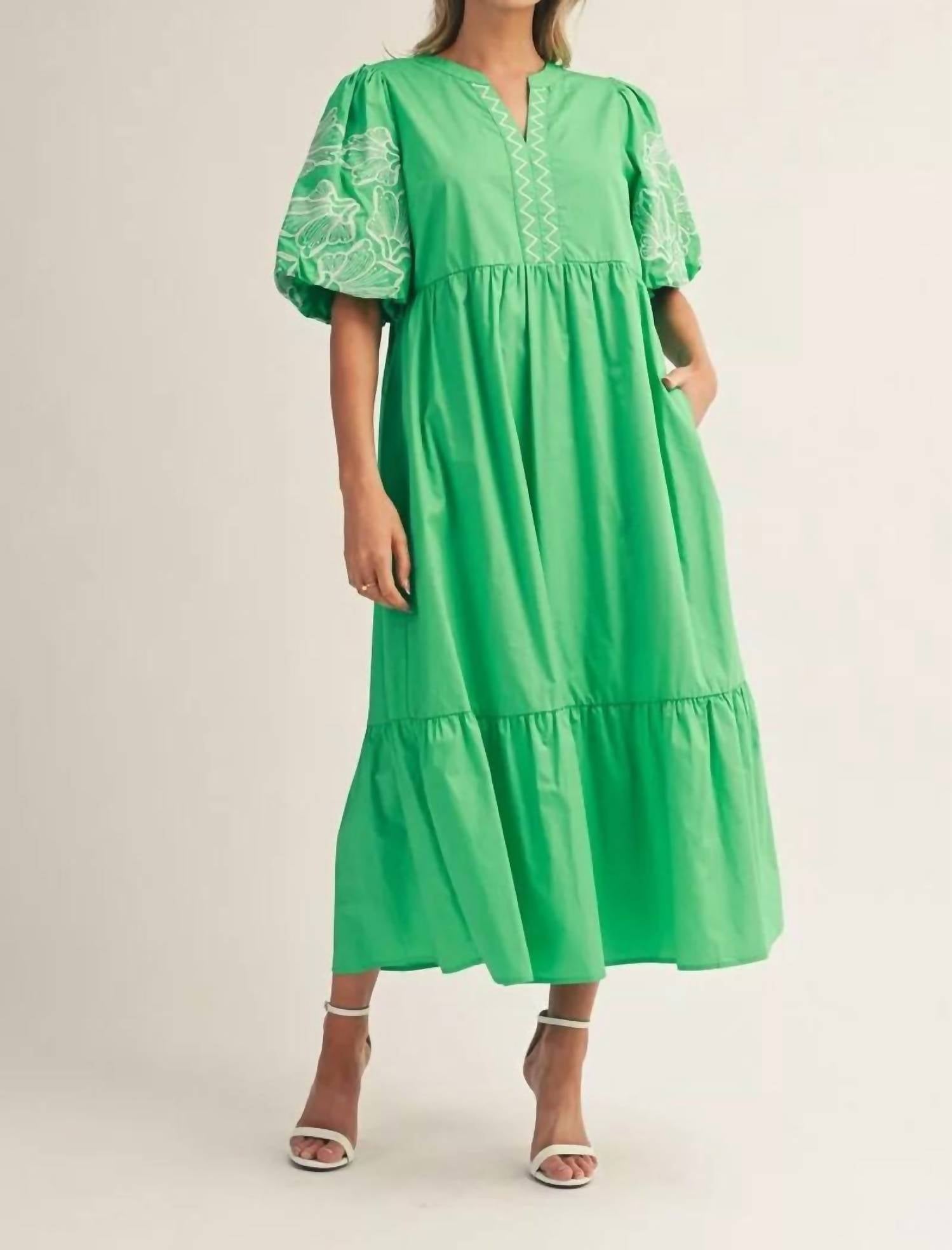 Jodifl Best For You Maxi Dress in green - women's dress