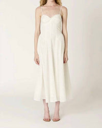 Nia - Women's Destene Eyelet Midi Dress