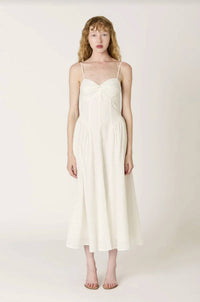 Nia - Destene Eyelet Midi Dress