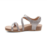 Aetrex - Women's Jillian Braided Quarter Strap Sandal