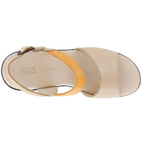 SAS Women's Heather Quarter Strap Wedge Sandal in cappuccino orange - women's sandal - alternate view