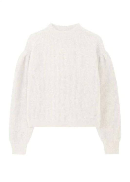 Fass Boucle Puff Sleeve Pullover Sweater