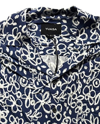 Yuasa Men's Medieval Shirt in blue - men's shirt - detail view