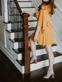 The Clothing Company - Front tie detail kimono sleeve mini dress