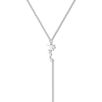 Eklexic - Women's Dainty Script Mama Lariat Necklace
